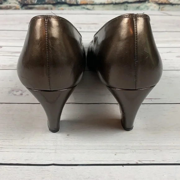 Salvatore Ferragamo vintage brown & black shoes size 8 - Picture 3 of 12